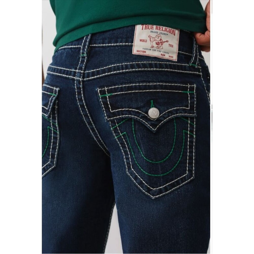 NWT $204  TRUE RELIGION MEN'S JEANS 40 GENO RELAX SLIM DARK